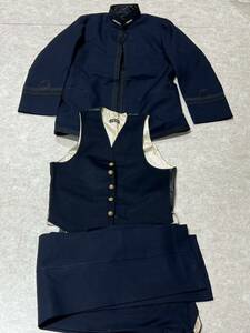  the first kind army equipment old Japan army large Japan .. navy military uniform uniform navy blue color military collection present condition goods size 120