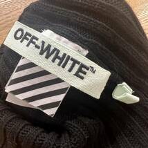 オフホワイト off-whiteニット帽 ブラック offwhite_画像2