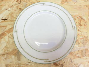 HERMES エルメス RYTHME リズム プレート グリーン 洋食器 食器 皿 約22.5cm 