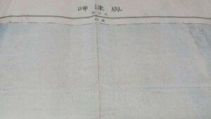 興津岬　高知県　地図　古地図　 地形図　資料　57×46cm　書込み表裏　裏打ち　明治44製版　明治44年発行　印刷　B2025