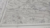 龍ヶ崎　茨城県　地図　古地図　 地形図　資料　地測量部　57×46cm　書込み　明治36年測図　昭和7年発行印刷　B2405_画像4