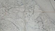 鹿島　茨城県　地図　古地図　 地形図　地図　資料　57×46cm　書込み　明治36年測量　昭和7年発行　印刷　2024_画像2