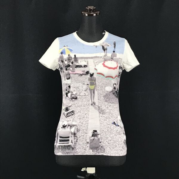 Made in Japan★ポールスミス/Paul Smith★半袖Tシャツ【women’s size -M/白系/white系】Tops/Shirts◆BH1