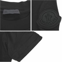 【CU】MONCLER モンクレール Tシャツ ブラック 8C00002 89A17 999 【L】水性ロゴプリント ロゴワッペン 半袖 【新品・正規品】_画像5