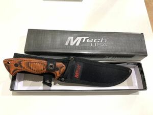 ◎キャンプナイフ サバイバルナイフ　フルタングナイフ　MTECH USA 社　大型サバイバルボウイナイフ　全長28cm イ19-15