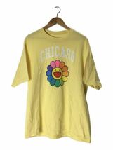 ♪●Kaikai Kiki × ComplexCon カイカイキキ コンプレックスコン Tシャツ XXL SUMMER 2017 CHICAGO FLOWER S 村上隆 コットン イエロー _画像1