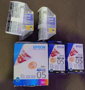 【WS3415 ジャンク】推奨使用期限切れの為 ジャンク EPSON IC1BK05W IC5CL05W IC5CL05