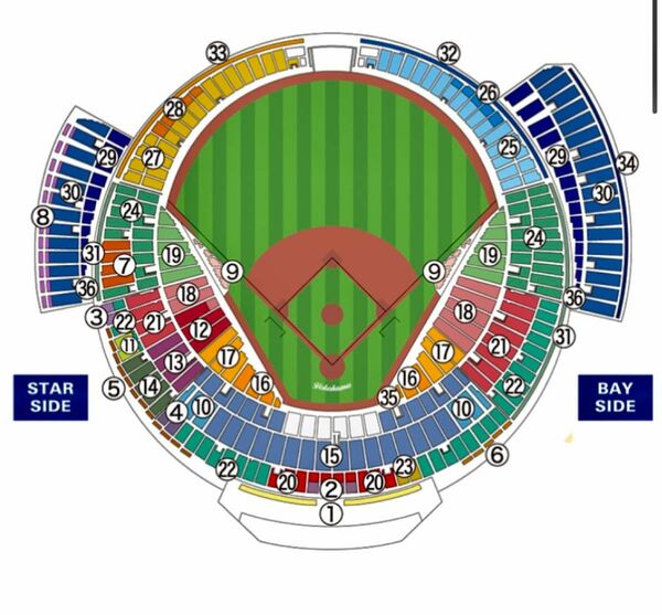 【本日迄】横浜DeNAベイスターズ vs 阪神タイガース　 5月12日　横浜スタジアム　BAY SIDE 内野指定席FB　2枚