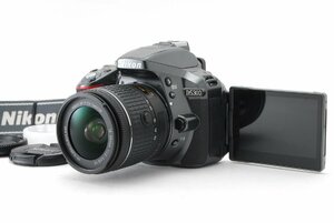 Nikon ニコン D5300 グレー レンズキット 新品SD32GB付き ショット数3066回