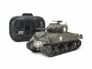 タミヤ 1/35 RCタンクシリーズ No.17 アメリカ M4A3シャーマン戦車 (専用プロポ付き) 48217