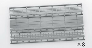 TOMIX ワイドレール用壁C317内・C280外(3種×8枚入) #3082