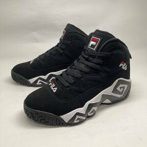 FILA MASHBURN 28cm 黒 白 / フィラ スニーカー マッシュバーン シューズ ハイカット