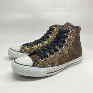 即決!限定! 12製 CONVERSE ALLSTAR SPANGLE II HI GOLD 25.5cm 1C787 / コンバース オールスター スパンコール ハイ ゴールド