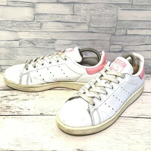 R6016bL adidas STAN SMITH アディダス スタンスミス BC0754 スニーカー 22.5cm ホワイト×ピンク ローカット 靴 シューズ レディース