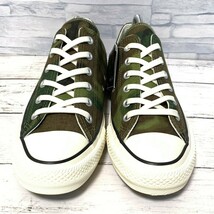 R6045bE タグ付き未使用品 CONVERSE コンバース オールスター100グラデーションカモオックス スニーカー メンズ 26.5cm グリーン×ブラウン_画像4