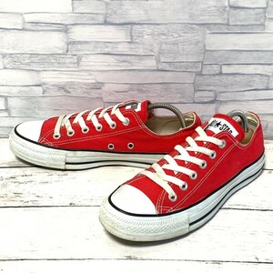 R6073bL CONVERSE ALLSTAR コンバース オールスター25.5cm ローカットスニーカー キャンバス オックス レッド コアカラー メンズ M9696 