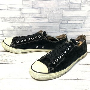 R6072bL CONVERSE ALLSTAR コンバース オールスター レザースニーカー スエード 29cm ローカットスニーカー ブラック 黒 メンズ 