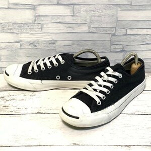 R6100bL CONVERSE JACK PURCELL コンバース ジャックパーセル ローカットスニーカー 23.5cm ブラック×ホワイト レディース 1R194 