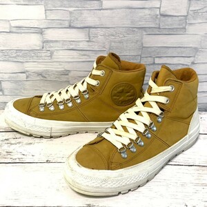 R6139bL CONVERSE コンバース Street Hiker Hi 153667C ストリートハイカーハイ スニーカーブーツ メンズ 25.5cm キャメル×ホワイト