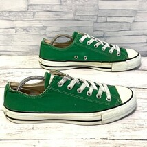 R6142bL 日本製 CONVERSE ALL STAR コンバースオールスター サイズ8 (26cm位) ローカットスニーカー グリーン キャンバス メンズ_画像5