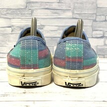 R6165bL VANS バンズ Paddle Pop authentic ストライプ ローカットスニーカー レディース 23.5cm ブルー系 マルチカラー サーフ V44R_画像3