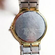 JM5LL CITIZEN シチズン EXCEED エクシード EUROS 5639-F61265 ラウンドケース型 メンズ 腕時計 リストウォッチ ホワイト文字盤 _画像5
