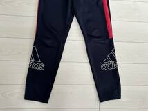 ★アディダス adidas AEROREADY レディース ジャージ ロングパンツ Lサイズ 紺 黒タグ★_画像2