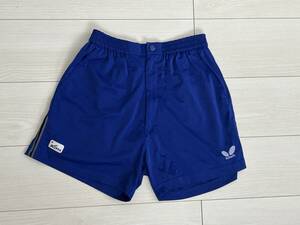 * бабочка Butterfly шорты игра брюки шорты JTTA синий серия S размер настольный теннис одежда сделано в Японии *