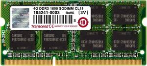 Transcend 　PC3 - 12800S (DDR3-1600)　４GB ×1 