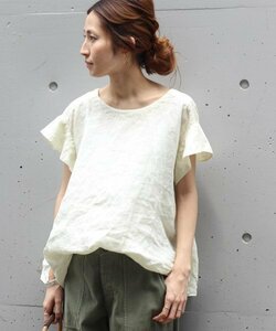 - FRAMeWORK framework French linen product dyeing blouse natural shirt pull over -