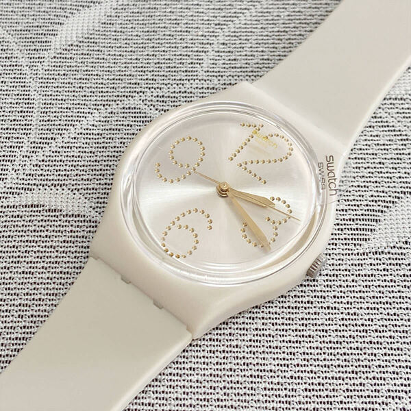 SWATCH スウォッチ SHEERCHIC GT107 スイス製 レディース腕時計 ブラウン クォーツ 34mm 未使用・長期保管品