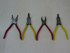 17707#KTC snap ring pliers 4ps.@ together SOP-170,SOP-170,SCP-170,SCP-172L used #