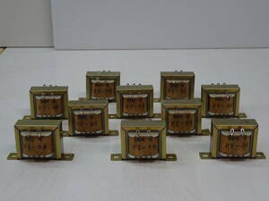 17819#③ power supply trance original tube amplifier * radio for? 10 piece together PT-34 100V-0 0-8.5V-17V 0.2A unused storage goods #