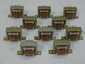 17820#④ power supply trance original tube amplifier * radio for? 10 piece together PT-34 100V-0 0-8.5V-17V 0.2A unused storage goods #