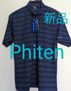 メンズ　Phiten 　吸水速乾　ポロシャツ　ゴルフシャツ　半袖シャツ　 GOLF　