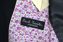 未使用品 新品級 Paul Smith ポールスミス シングルスーツ size 46 日本S～M程度 スラックス付き 裏地花柄 ジャケット メンズ ビジネスに_画像4