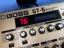 訳有★ボス マルチ エフェクター GT-6 BOSS GUITAR EFFECTS PROCESSOR アダプター付 音響機材 *MP@1*V*036_画像2