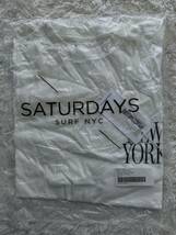 SATURDAYS NYC サタデーズ　Tシャツ　サタデーズサーフ　ホワイト　S　カットソー　サーフィン_画像1