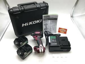 【領収書発行可】☆HiKOKI/ハイコーキ 18V充電式インパクトドライバー/フレアレッド WH18DC(2XPR) [ITGUB73ORDEJ]