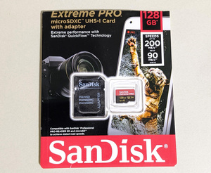 【ほぼ未使用】SanDisk Extreme PRO microSDXCカード SDSQXCD-128G-GN6MA サンディスク【128GB】