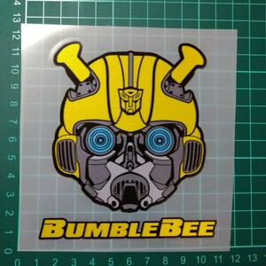 Наклейка с роботом из зарубежного фильма Bumble Bee Sticker Желтый желтый переход