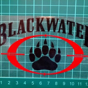 ミリタリー　アメリカ　BLACKWATER ブラックウォーター　防水ステッカー　転写シール 