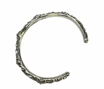 美品 CHROME HEARTS クロムハーツ BANGLE SBT/SBTバンド バングル ブレスレット シルバー925 ◆_画像2