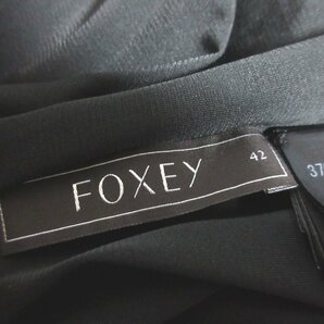 美品 FOXEY フォクシー Relax Lilly Dress リラックスリリードレス ノースリーブ ワンピース 37070 42 ブラック ◆の画像7