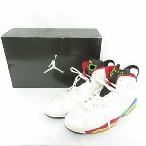 美品 NIKE ナイキ AIR JORDAN 6 RETRO OLYMPIC FLAG BEIJING 北京オリンピック限定 スニーカー 325387-161 サイズ31cm マルチカラー