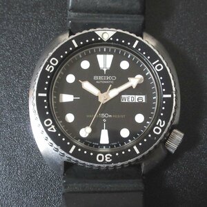 ジャンク品 SEIKO セイコー サードダイバー オートマチック 自動巻き ダイバーウォッチ メンズウォッチ 腕時計 6309-7040 ブラック系