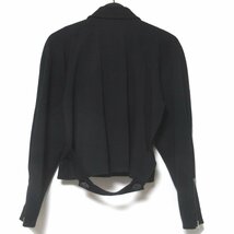 美品 Miss Dior ディオール ヴィンテージ ジップアップ ジャケット+ひざ上丈 スカート スーツ セットアップ L ブラック×ゴールド金具_画像3