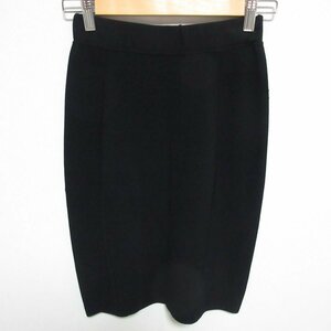  beautiful goods theory theory knee height Easy waist knitted skirt S black *
