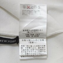 美品 FOXEY NEW YORK フォクシーニューヨーク ロゴプレート 長袖 タートルネック ニットカットソー セーター 40 ホワイト ◆_画像5