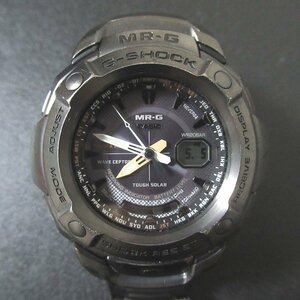 美品 CASIO カシオ G-SHOCK ジーショック MR-G チタン タフソーラー 電波ソーラー アナデジ メンズウォッチ 腕時計 MRG-3000DJ グレー系